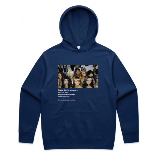 HOLD UP MANNEQUIN GALLERY HOODY - BLUE